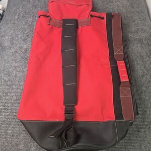 Vintage Marlboro Unlimited Red Large Duffel Travel Hiking Shoulder Bag Backpack